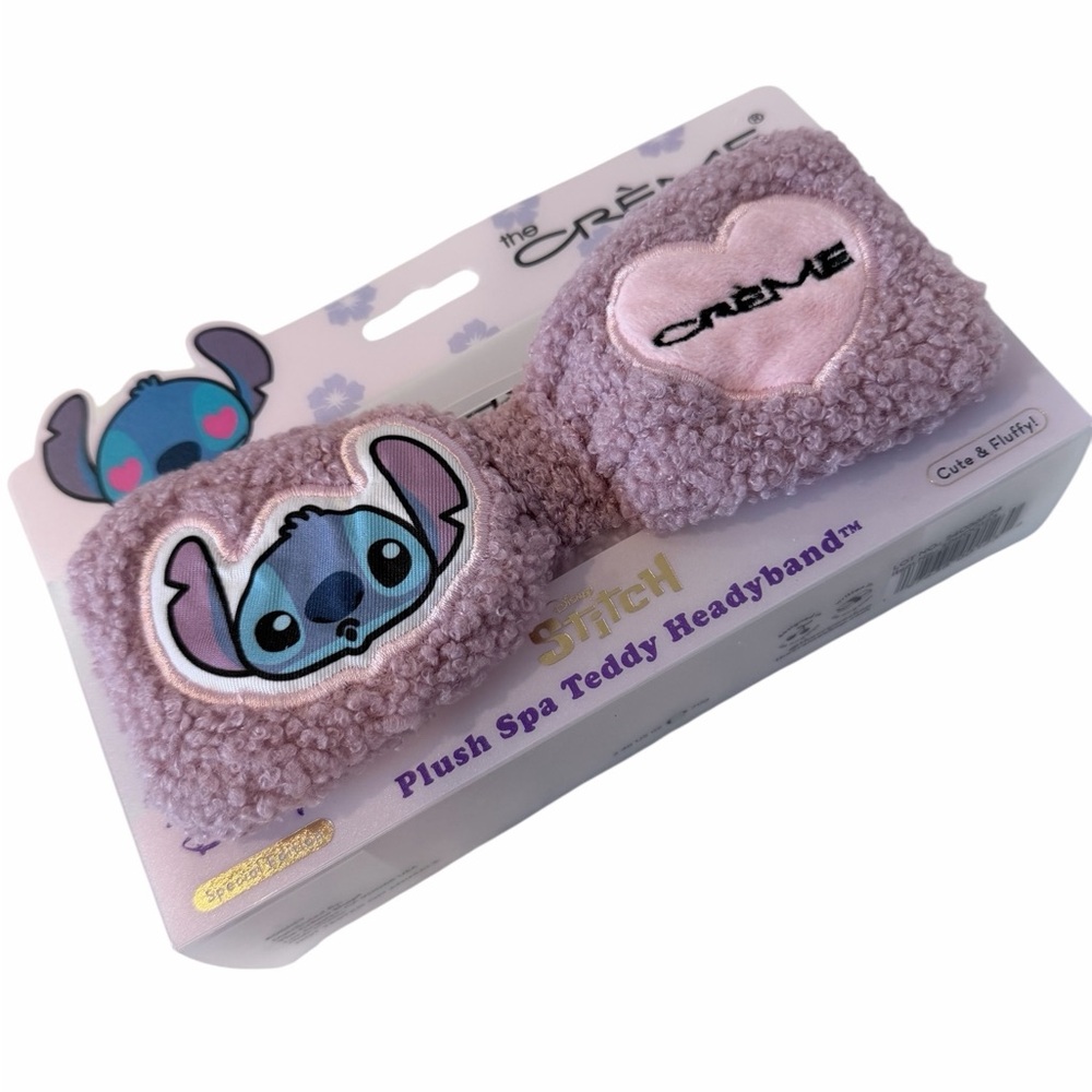 Stitch The Crème‎ Shop Disney Plush Spa Teddy Headband - Purple